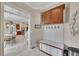 Mud room with easy access to the kitchen and dining area at 426 Lanesborough Dr, Marietta, GA 30064
