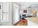 View of the living room from kitchen showing open layout, and natural light at 3777 Peachtree Ne Rd # 722, Brookhaven, GA 30319