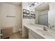 Well-lit bathroom featuring a shower with a stylish shower curtain, and wall decor at 4007 Westchester Ne Rdg, Brookhaven, GA 30329