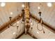 Eye-catching chandelier, which complements the vaulted ceiling at 1696 N Pelham Ne Rd, Atlanta, GA 30324