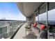 Relaxing balcony features a city view and comfortable seating at 3344 Peachtree Ne Rd # 3305, Atlanta, GA 30326