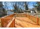 Expansive wood deck and fenced yard, perfect for outdoor entertaining and relaxation at 1547 Melrose Sw Dr, Atlanta, GA 30310