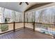 A wooden deck overlooks the backyard and pool at 2011 Two Springs Way, Lawrenceville, GA 30043