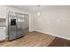 Eat-in kitchen featuring stainless steel appliances and room for a small table at 248 N Lake Dr, Jonesboro, GA 30236