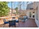 Inviting back deck with outdoor seating, perfect for enjoying tranquil backyard views at 4679 Newell Dr, Marietta, GA 30062