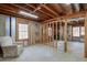 Unfinished basement with exposed framing, offering potential for customization and storage at 4679 Newell Dr, Marietta, GA 30062