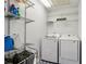 Functional laundry room with modern appliances and ample shelving for storage at 569 Alexander Farms Sw Vw, Marietta, GA 30064