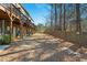 Townhome backyard with a retaining wall and a privacy fence at 4206 Townsend Ln, Atlanta, GA 30346