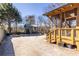 Backyard and patio of a home with a shed in the background, including some outdoor seating at 1101 United Se Ave, Atlanta, GA 30316