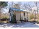 Backyard shed with basketball hoop, perfect for storage or hobbies in outdoor space at 1101 United Se Ave, Atlanta, GA 30316