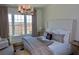 Cozy bedroom with a large bed, decorative pillows, and natural light streaming through a window at 104 Grand Cres, Alpharetta, GA 30009