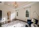 Bedroom has a patterned ceiling, two windows, and seating area at 18 Blackland Nw Rd, Atlanta, GA 30342