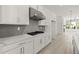 A modern kitchen featuring white cabinets, stainless steel appliances, and stone countertops at 1937 Quarry Park Nw Pl, Atlanta, GA 30318