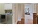 Convenient laundry area with modern washer and dryer units, located near the bedroom at 8 Honour Nw Ave # 6, Atlanta, GA 30305