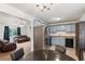 View of the kitchen, dining area, and living room at 152 Country Cottage Cir, Carrollton, GA 30116