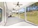 Spacious covered patio with ceiling fans, overlooking a well-maintained backyard, perfect for outdoor entertaining at 1858 Lacebark Elm Way, Lawrenceville, GA 30045