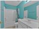 Bathroom featuring a shower, bathtub, and vanity at 2452 Lakebrooke Dr, Marietta, GA 30066