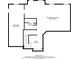 Basement floor plan featuring recreation room, bathroom, storage and stairs at 2452 Lakebrooke Dr, Marietta, GA 30066