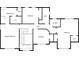 Layout of the floor plan showing the second floor with bedrooms, bathrooms, and laundry at 308 Lismore Ter, Woodstock, GA 30189