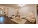 Bright living room featuring hardwood floors, modern furniture, and stylish decor at 351 Clay St, Grayson, GA 30017