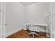 Bright home office with hardwood floors and glass french doors at 2300 Peachford Rd # 4004, Atlanta, GA 30338