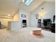 Bright loft area with vaulted ceilings, skylights, and plenty of natural light at 3465 Jones Ferry Ln, Alpharetta, GA 30022