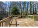 Wooden deck with railing offers great views at 2740 Woodbine Hill Way, Norcross, GA 30071