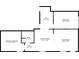 Floor plan showing the primary bedroom, bathroom, eat-in kitchen, and living room at 2740 Woodbine Hill Way, Norcross, GA 30071