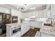Spacious kitchen with center island, stainless appliances, and granite counters at 4411 Windsor Oaks Cir, Marietta, GA 30066