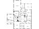 An upper-level floor plan featuring bedrooms, bathrooms, offices, and walk-in closets at 3977 Sweet Bottom Dr, Duluth, GA 30096