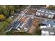 Great aerial view of a neighborhood showcasing recently built townhomes, apartments, and community amenities nearby at 697 Fayetteville Road, Atlanta, GA 30316