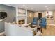 Inviting living room with a cozy fireplace, complemented by elegant furniture at 3186 Quail Ct, Decatur, GA 30034