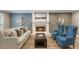 Inviting living room with a cozy fireplace, complemented by elegant furniture at 3186 Quail Ct, Decatur, GA 30034