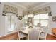 Cozy breakfast nook with a round table, natural light, and decorative window treatments at 624 Hemlock Trl, Canton, GA 30114