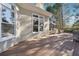 Home back deck with outside seating and natural light at 120 Pine Mist Cir, Alpharetta, GA 30022