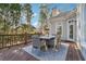 Elevated view of the deck with a dining table and chairs, perfect for outdoor dining at 120 Pine Mist Cir, Alpharetta, GA 30022