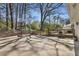 Backyard view showing basketball hoop and backyard seating area at 4865 Northway Dr, Atlanta, GA 30342