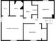 Upper level floor plan showing the bedroom, primary bedroom, bathroom, and laundry layout at 123 Williamsburg Ln, Woodstock, GA 30189