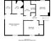 A floor plan of the third floor showing the rooms, bathrooms, walk in closet and laundry at 123 Williamsburg Ln, Woodstock, GA 30189