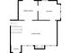 Floor plan of a house highlighting the kitchen, dining room, and living room layout at 123 Williamsburg Ln, Woodstock, GA 30189