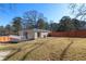 Expansive backyard featuring a lawn, wood fence, deck, offering ample space for recreation and gardening at 3140 Westmart Ln, Atlanta, GA 30340