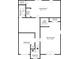 Floorplan showcasing the layout of the lower level with bonus room and a bedroom at 6404 Eastbriar Dr, Lithonia, GA 30058