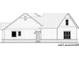 Detailed left elevation showcasing the home's architectural design including the two-car garage and siding at 221 Valley Ridge Dr, Carrollton, GA 30116