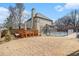 Expansive backyard featuring pool, outdoor seating, and lush green space at 3215 Belford Dr, Marietta, GA 30066