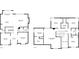 Home's floor plans showing both the first and second levels with detailed layouts of rooms and measurements at 3215 Belford Dr, Marietta, GA 30066