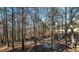 A wooded backyard with mature trees and natural features at 9937 Between The Grns, Villa Rica, GA 30180