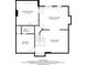 A floor plan displaying the layout of the bedroom and recreational room on the property at 9937 Between The Grns, Villa Rica, GA 30180