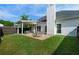 Spacious backyard features a covered patio with a hot tub, ideal for outdoor enjoyment at 3047 Standing Rock Ct, Lithia Springs, GA 30122