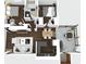 3D floor plan showing layout of the living room, kitchen, dining area, bedrooms, bathrooms, and covered patio at 449 Clairemont Ave # E1, Decatur, GA 30030