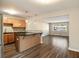Open-concept living space with modern kitchen and open floor plan at 449 Clairemont Ave # E1, Decatur, GA 30030